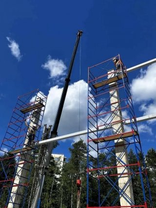 Строительство ФОКа в Агалатово перешло в вертикальную фазу