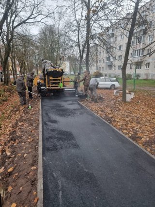 В пос. им. Морозова активно ведутся работы по благоустройству