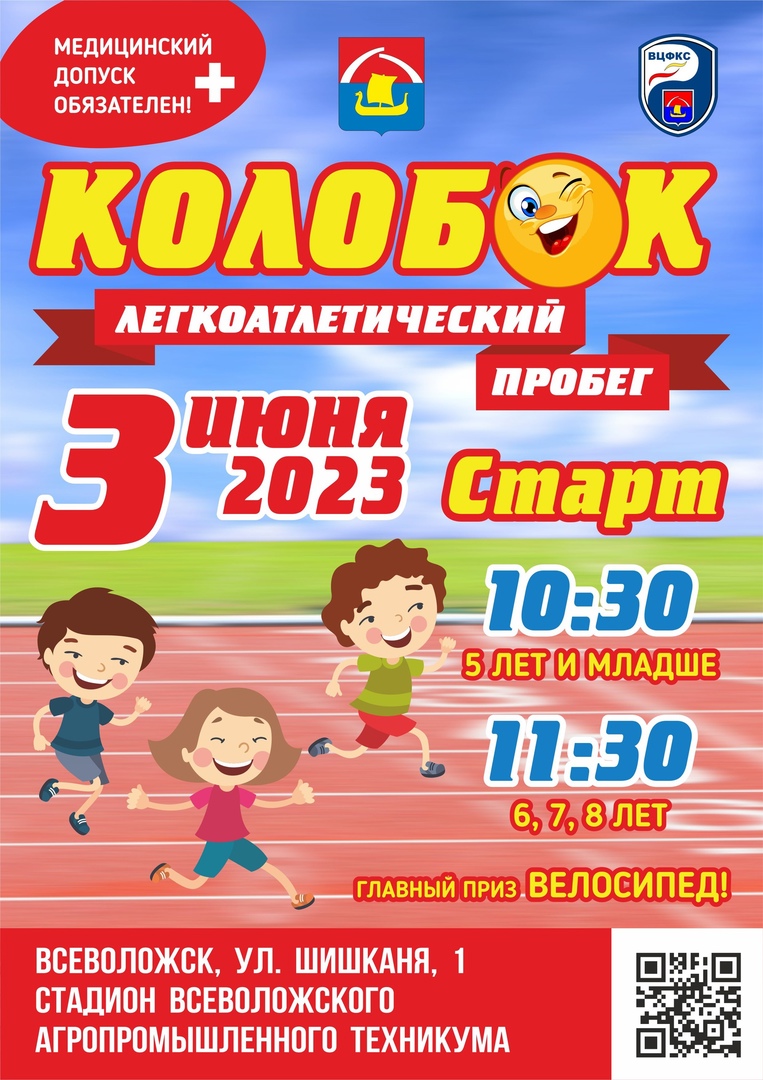 Во Всеволожске пройдет традиционный легкоатлетический пробег "Колобок"