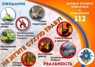 Осторожно: весенний пал травы опасен!