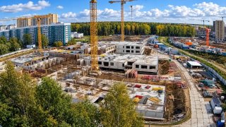 Строительство школы на 1120 учеников в Новом Девяткино набирает обороты